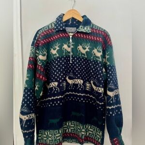 Men's Festive Reindeer Sweater - Multicolor